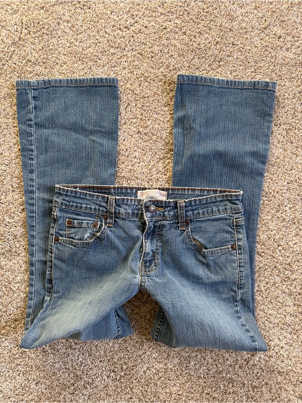 Y2K 2000s Low Rise Bootcut Levi Strauss Jeans Size 7 Juniors